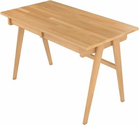 Drewniane bukowe biurko z szufladami Visby EDDA / naturalne