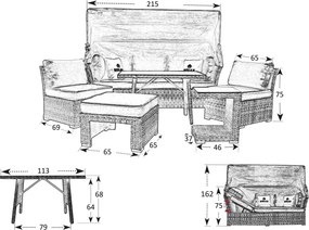 Doppler RELAX SMART SET - meble ogrodowe - Towar rozpakowany (N575)