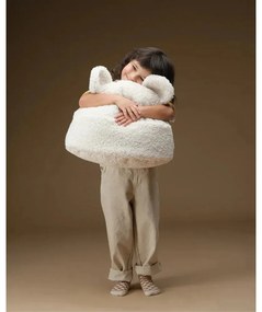 Kremowa poduszka na sofę dziecięcą z materiału bouclé Teddy Pouch – Wigiwama