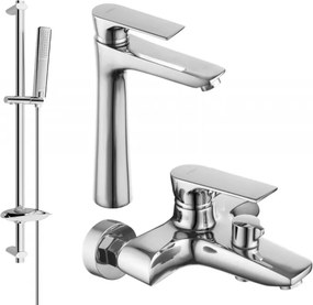 Mexen Axel DB72 zestaw wannowy, chrom - 73813DB72-00