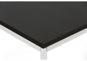 Stół jadalniany TRIVIA, 160x80 cm, szara podstawa, wenge