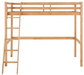 Wyższe łóżko z drewna sosnowego Støraa Alpi2, 90x200 cm