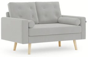 Jasnoszara dwuosobowa sofa MANDI