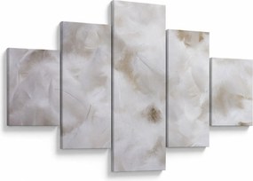 Obraz - Białe pióra (125x70 cm)