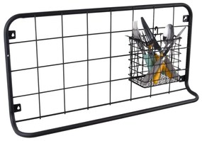 Czarny organizer ścienny PT LIVING Open Grid