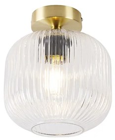 Lampa sufitowa w stylu art deco mosiądz - Karel ArtDeco Oswietlenie wewnetrzne