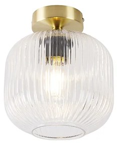 Mosiężna lampa sufitowa w stylu art deco - Karel ArtDeco Oswietlenie wewnetrzne