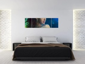 Obraz - Spojrzenie młodej kobiety (170x50 cm)
