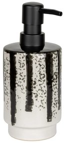 Czarno-biały dozownik do mydła ceramiczny 340 ml Subiza – Wenko
