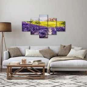 Obraz - Prowansja, Francja, malarstwo olejne (125x70 cm)