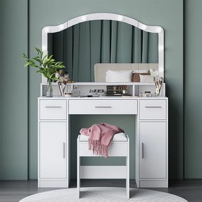 Toaletka biały 110x40x150.5 lumira