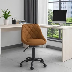 Brązowy fotel obrotowy do biura  B8-E39