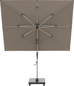 HYPERION 330 x 240 PRESTIGE - luksusowy huśtawkowy parasol ogrodowy z bocznym drążkiem : Kolor parasola - Kávová