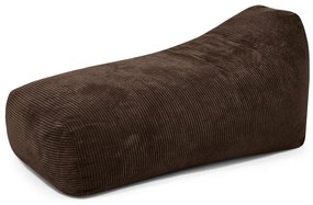Ciemnobrązowy sztruksowy worek do siedzenia Snug Long 140 – SLOWDOWN