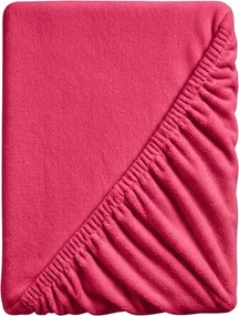 PrzytulneMieszkanie.pl Prześcieradło z mikropluszu SOFT 90x200 cm czerwone