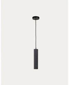 Czarna lampa wisząca z metalowym kloszem ø 8 cm Maude – Kave Home
