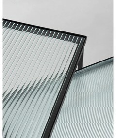 Czarne szklane stoliki zestaw 2 szt. 55x100 cm Akemi – Kave Home
