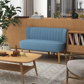 HOMCOM Sofa w wyglądzie lnianym