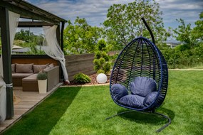 Ciemnoniebieskie wiszące krzesło NARS bez stojaka