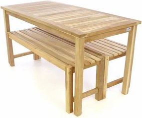 DIVERO zestaw stołowy i ogrodowy - nieimpregnowany tek - 150