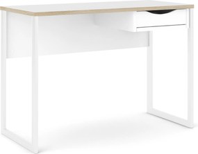 Białe biurko z szufladą Function Plus Small