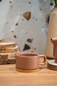 Dzbanek do herbaty z filiżanką NATURAL, 800 ml