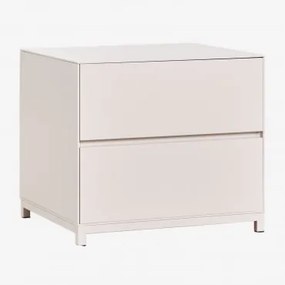 Zestaw 2 Szafek Nocnych 50x45 Z Mdf Kivora Gardenia Biel - Sklum