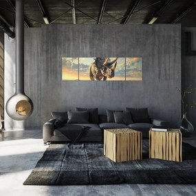 Obraz - Triceratops (170x50 cm)