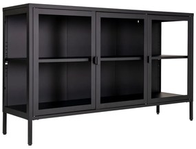 Czarna metalowa witryna 140x85 cm Brisbane – House Nordic