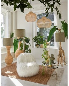 Lampa wisząca z rattanowym kloszem ø 60 cm Charita – Light &amp; Living