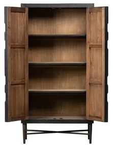 Czarna szafka z drewna z recyklingu 75x143 cm Bequest – BePureHome