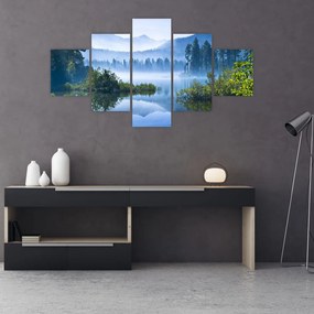 Obraz górskiego jeziora (125x70 cm)