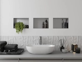 Mexen X-Wall-NR półka wnękowa bez kołnierza 30 x 20 cm, inox - 1911302010