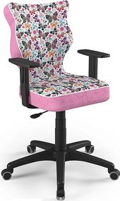 Krzesło młodzieżowe do biurka Duo Black rozmiar 6 (159-188 cm) wzory