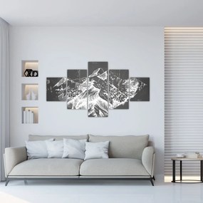 Obraz - Ilustracja gór (125x70 cm)
