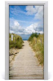 Naklejka na drzwi samoprzylepna Ścieżka na plażę
