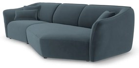 Niebieski aksamitny narożnik Tokyo – Cosmopolitan Design