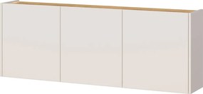 Kremowa szafka wisząca w dekorze dębu 138x52x25 cm Libbiano – Germania