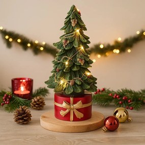 Choinka stołowa LED, 28 cm