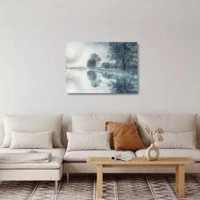 Obraz na szkle - zimowa natura (70x50 cm)