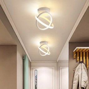 Plafon lampa LED sufitowa geometryczna metalowa AT71-2SL-White