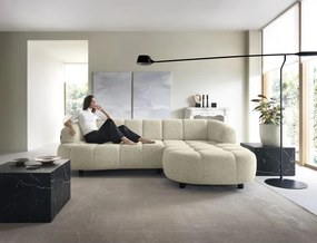 Narożnik VELPA S z elektryczną regulacją siedziska Prawostronny wolnostojący w tkaninie PUENTE 03 WERSAL