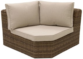 Rattanowy zestaw modułowy BORNEO LUXURY dla 7 osób (brązowy)