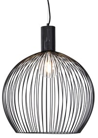 Inteligentna okrągła lampa wisząca czarna 50 cm w tym Wifi G95 - Dos