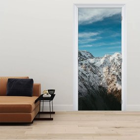 Fototapeta na drzwi - Śnieżne szczyty (95x205cm)
