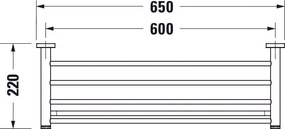 Duravit D-Code półka na ręczniki