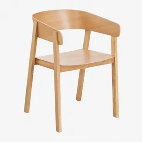 Zestaw 2 Krzeseł Do Jadalni Olsen Wooden Naturalna & Naturalna - Sklum