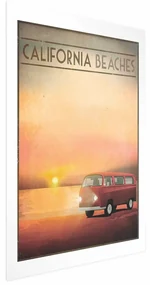 Plakat California Beaches 29,7x42 cm bez ramy z marginesem ARTGEIST B