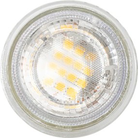 Zestaw 5 ściemnialnych żarówek LED GU10 50 mm przezroczystych 2,5 W 450 lm 2700 K