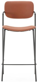 Ceglaste hokery zestaw 2 szt. (wysokość siedziska 68 cm) Maika – Marckeric